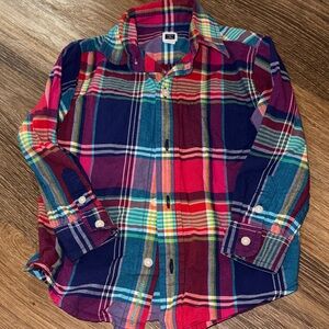 Janie and Jack size 2t long sleeve button up EUC